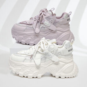 Autumn/Winter thick-soled height-increasing women's new anti-slip dad shoes